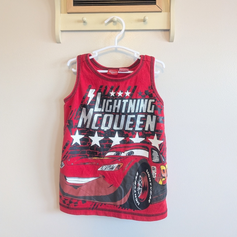Disney Lightning McQueen Red Tank Top